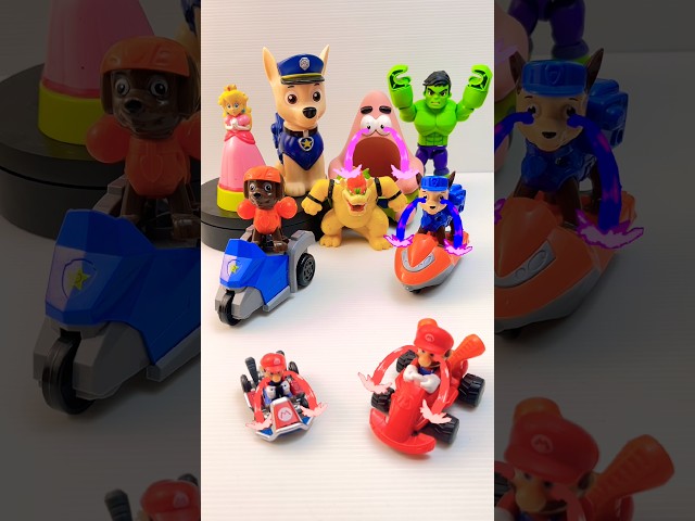 Satisfying Unboxing Super Mario Bros vs Paw Patrol Toys, Yes No Cars, ASMR VIDEO #mario #pawpatrol