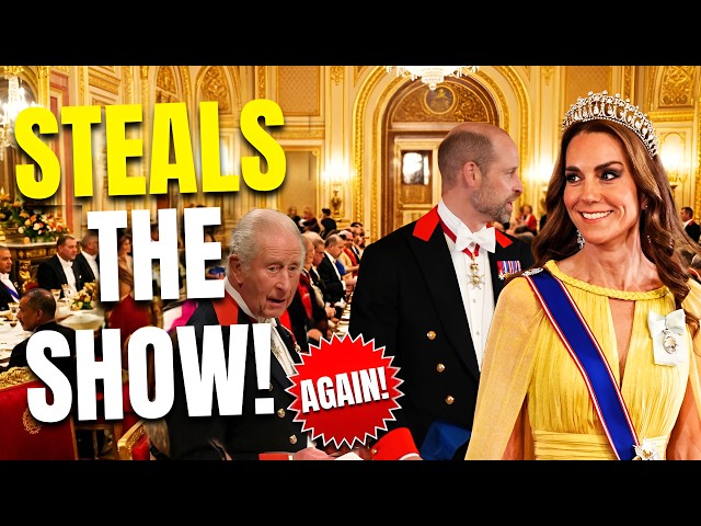 The Princess of Wales STEALS the show AGAIN as she joins Prince William and King at Oman Banquet 
