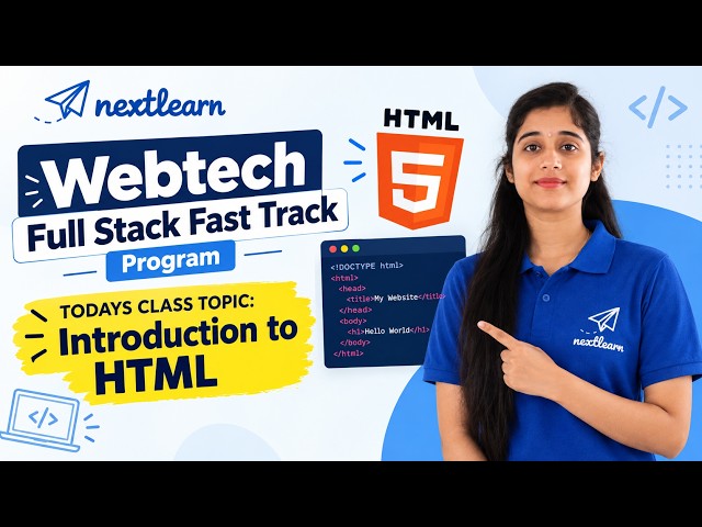 HTML Introduction for Beginners | Web Development Basics | Full Stack Development Live Class