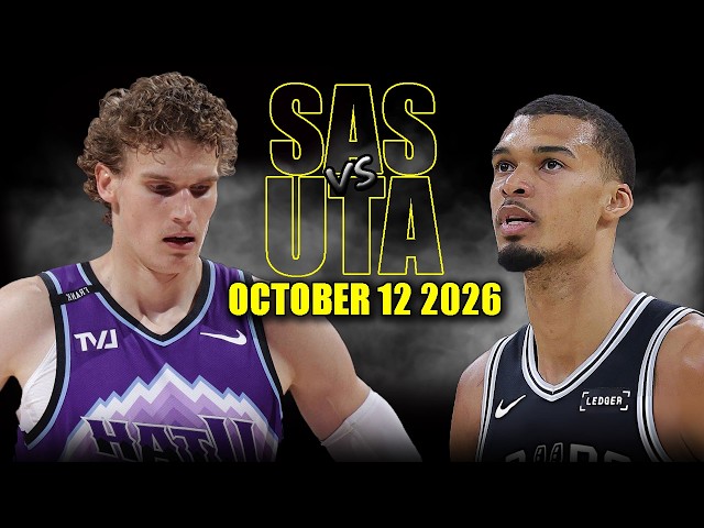 San Antonio Spurs vs Utah Jazz Full Game Highlights - October 12, 2026 | NBA Preseason