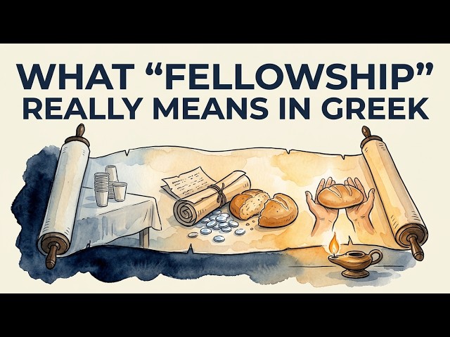 Fellowship Isn't What You Think. The Greek Word That Changed Everything