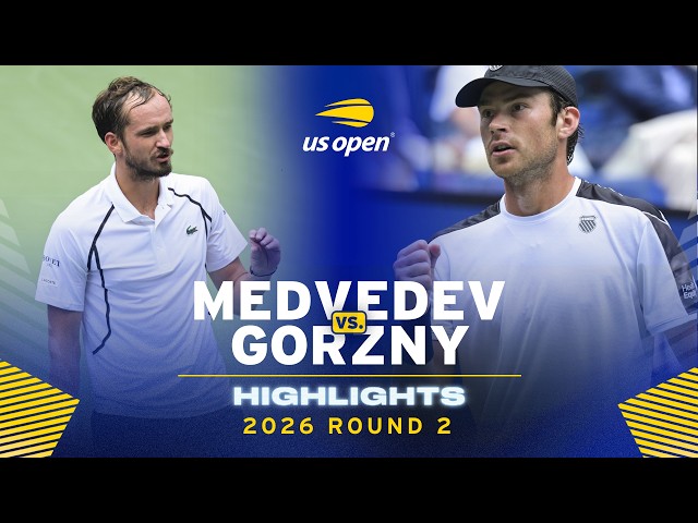 Daniil Medvedev vs. Sebastian Gorzny Highlights | 2026 US Open Round 2