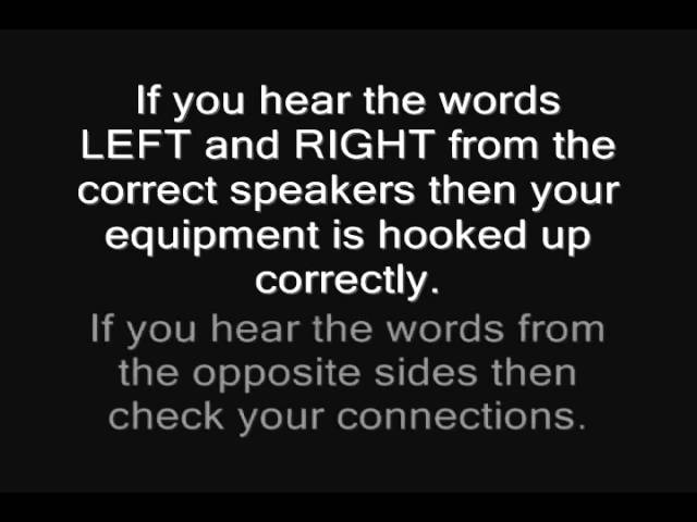 Audio Left Right (((Stereo))) Test