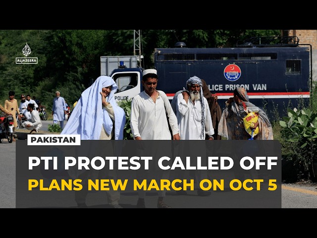Imran Khan's PTI party calls off Islamabad protest, plans new march