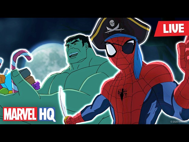 🔴 LIVE! Marvel Halloween 🎃🦇 Spider-Man & Avengers | 24/7 Full Episode Livestream | @MarvelHQ