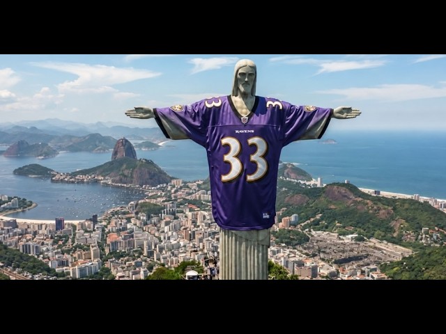 Luke Jones and Nestor celebrate the Loop kick in Rio and Ravens big win over Cowboys