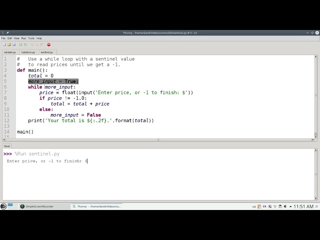 Chapter 8: The while loop in Python