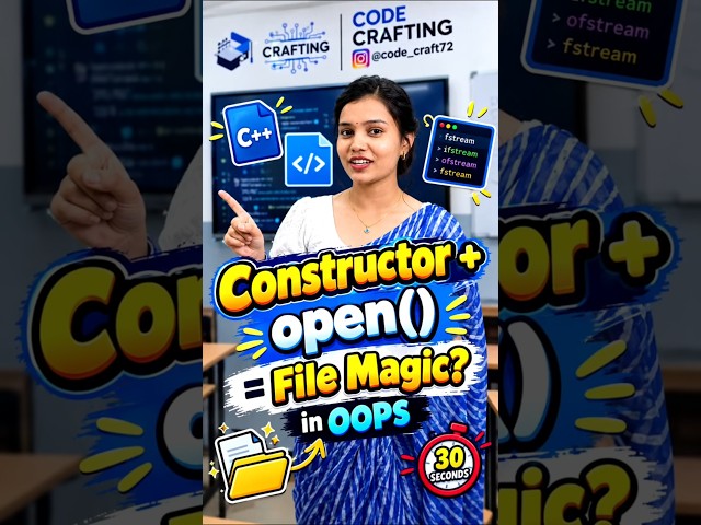 🚨 Stil confused about open() in C++ file handling? #oop #cppprogramming #codecrafting #cppcast #cpp