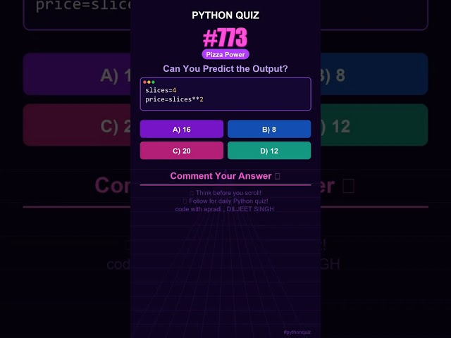 Python Quiz #773 — Can You Predict the Output? #shorts #python
