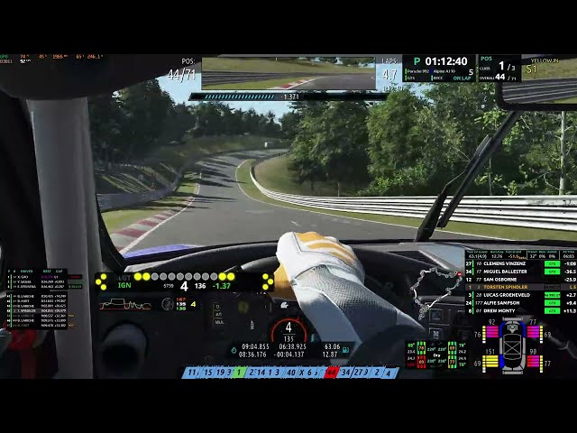 rFactor 2: Cup Porsche 992 on Nordschleife testing