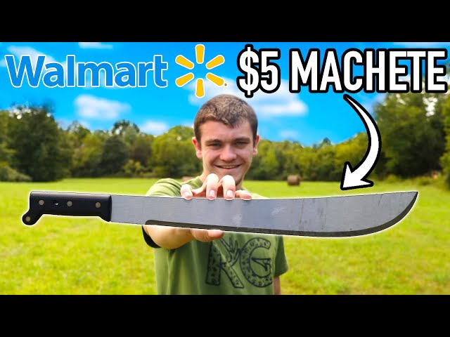 Testing the CHEAPEST Walmart MACHETE!