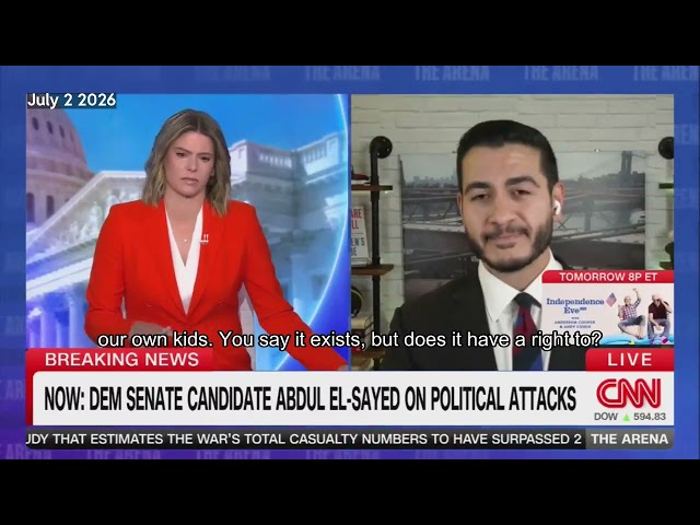 Abdul El-Sayed Talks AIPAC, Israel, and U.S. Tax Dollars on CNN