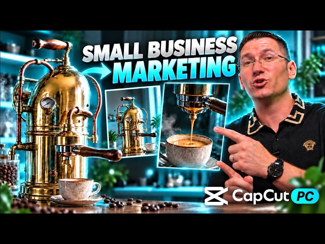 CapCut PC AI Video Editor: A Coffee Machine Ad for Small Business Marketing