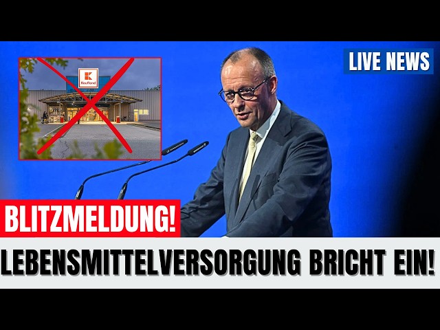 HISTORISCH! Erste Supermärkte melden insolvenz an. Merz treibt Wirtschaft in den Ruin