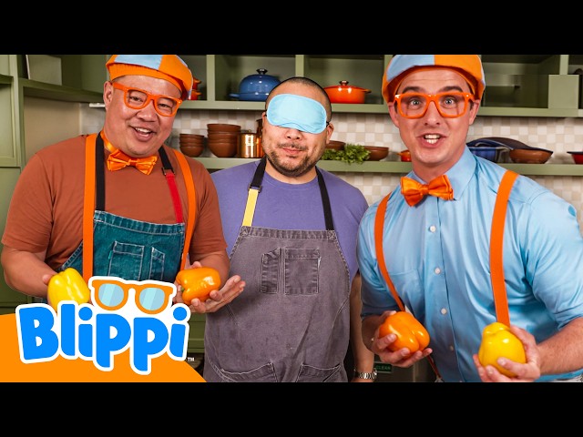 Blippi's Celebrity Chef Food Challenge | Blippi and Meekah Best Friend Adventures | Educational
