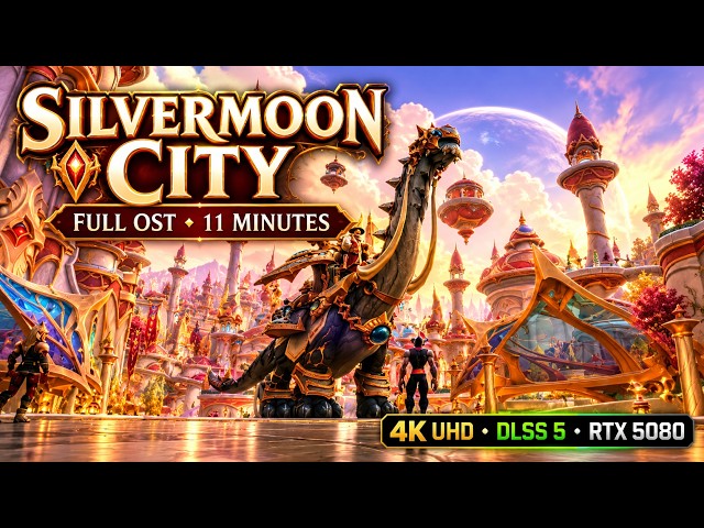 WoW Silvermoon City in Stunning 4K DLSS 5 | World of Warcraft Midnight OST Music | RTX 5080