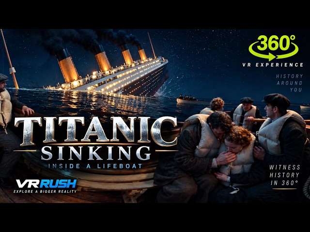 Titanic Sinking from a Lifeboat | Immersive 360° VR Experience