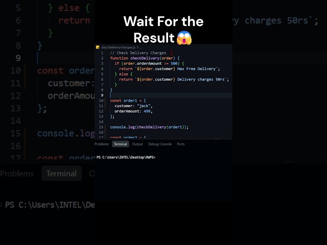 Delivery Fee Checker | Problem Solving #coding #programming