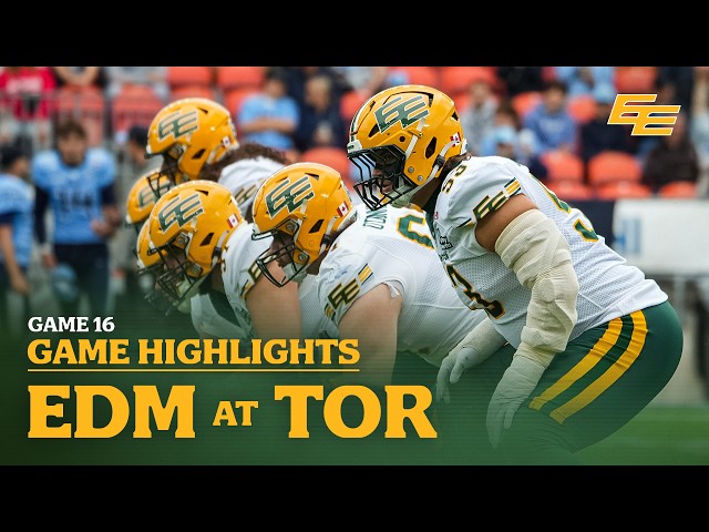 Game Highlights: Week 16 | Edmonton Elks vs Toronto Argonauts | 09.19.26
