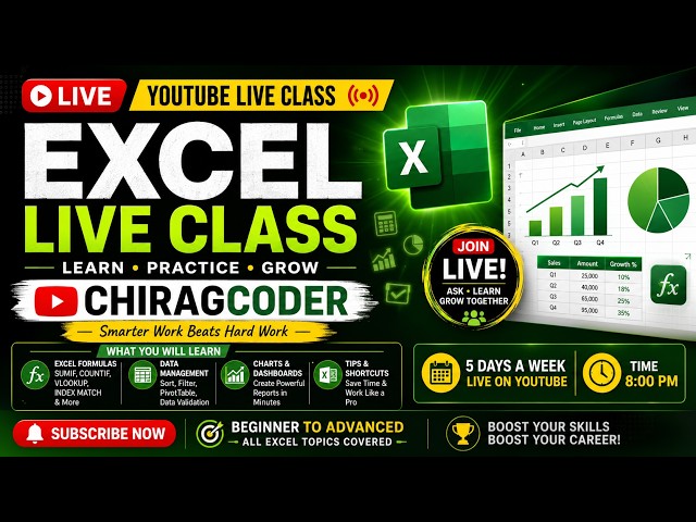 LIVE EXCEL  VBA LEARNING SESSION