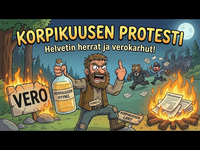 KORPIKUUSEN PROTESTI - Haistakaa Paska! | Humalaista folk punk uhoomista!
