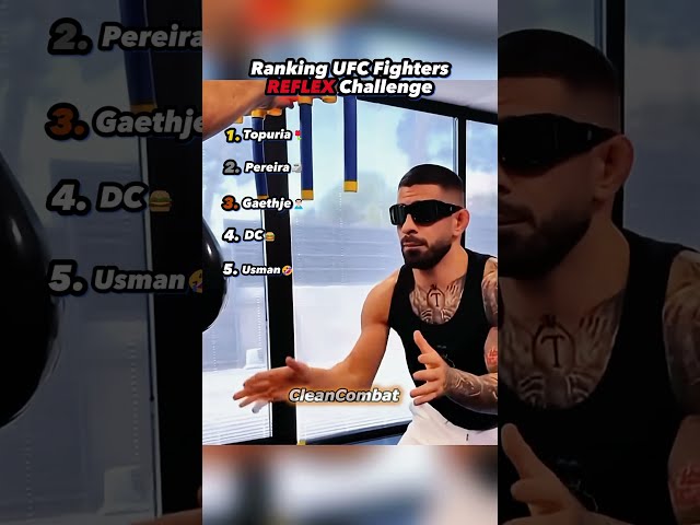 Ranking UFC Fighters QUICK REFLEX Challenge! 😈🤣 #shorts #ufc