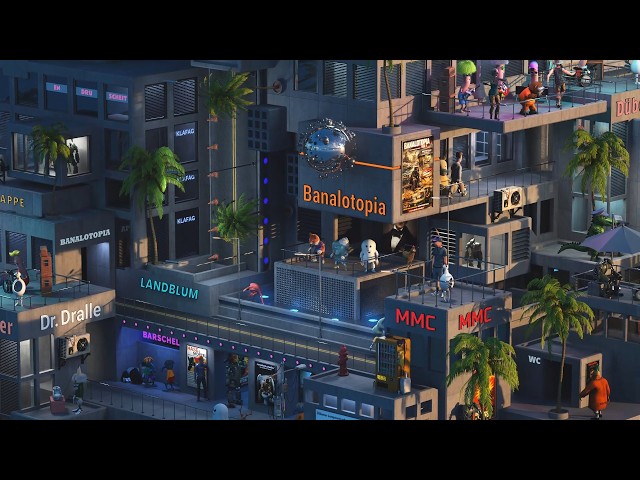 🤩 Oddly Satisfying Challenge | Annie Motion of Banalotopia | Surreal Looping Cityscape Animation