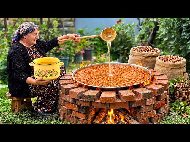 Grandma Baked Azerbaijani Baklava: A Secret Method Over Hot Coals