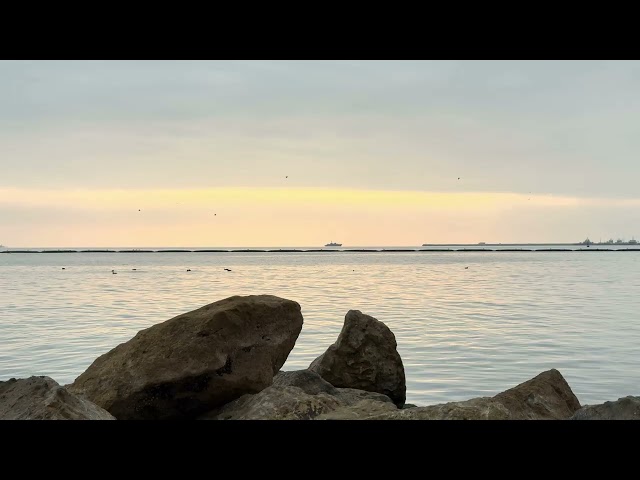 🌊 Caspian Sea vibes | Relaxing Calm Waves | ASMR meditation video | Shot on iPhone 15Pro #sea #waves
