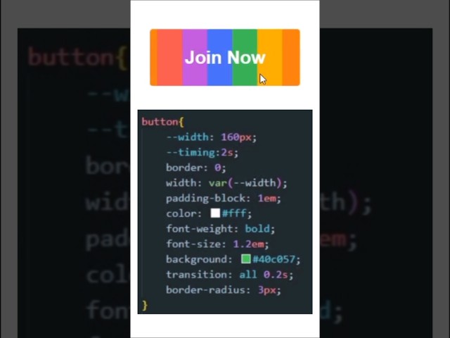 Colorful Hover Button with HTML & CSS Only