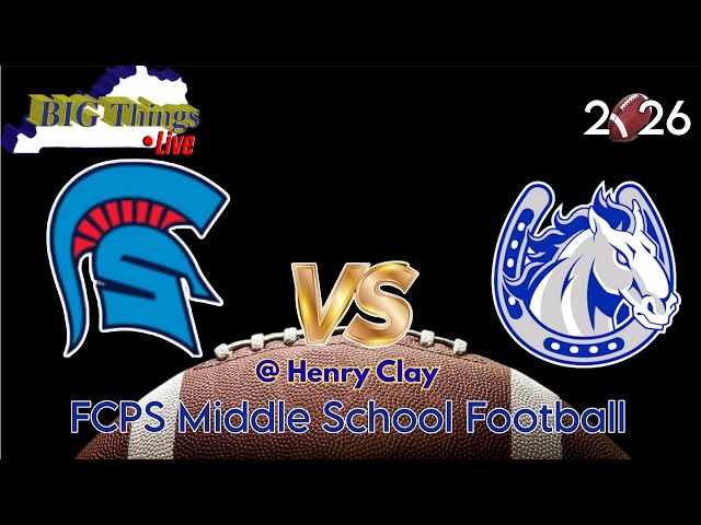 Big Things Kentucky Presents Middle School Football Game of the Week