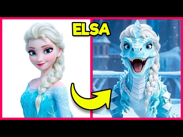 Guess Disney Characters as DINOSAURS and by the Voice 🦖 ✨