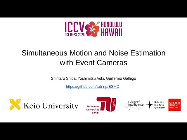 Simultaneous Motion And Noise Estimation with Event Cameras (ICCV 2025)