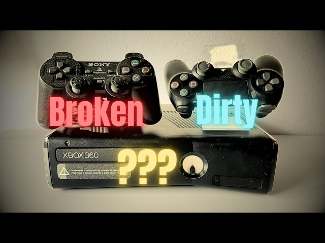 Cleaning MY NASTY PS4 Controller (+ Xbox 360 & controller Diagnostics)
