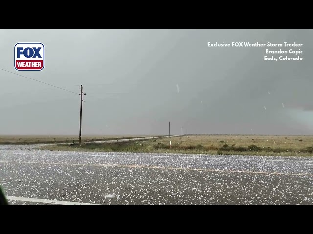 Watch: INTENSE Colorado Hailstorm Decimates Windshield Of Exclusive FOX Weather Storm Tracker