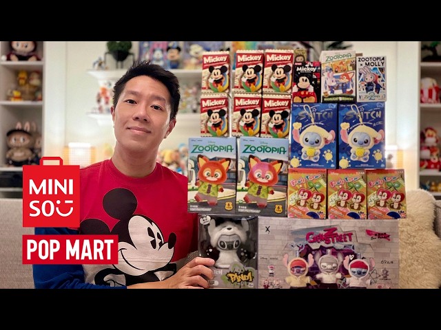 DISNEY POP MART & MINISO UNBOXING! MICKEY STITCH ZOOTOPIA! Gen Z Have a Snack Molly Collab Secret