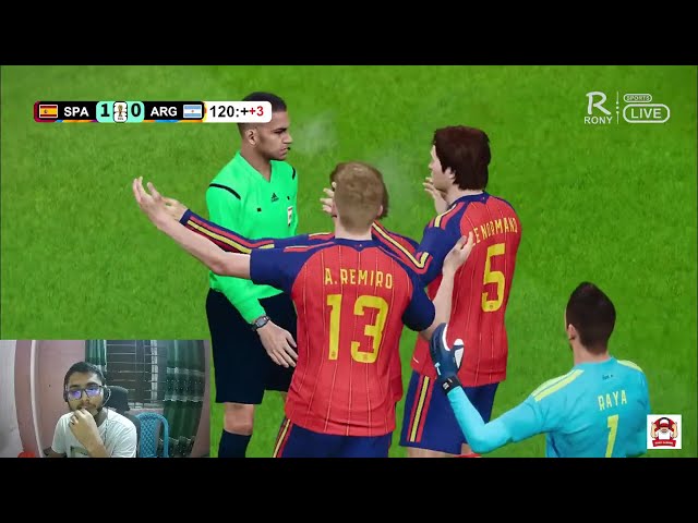 Spain vs Argentina | efootball PES 21 Gameplay & Facecam Commentary