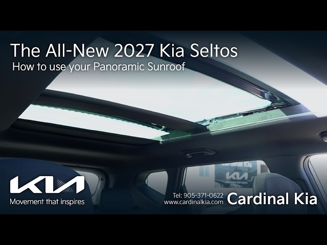 The all-new 2027 Kia Seltos | How To Use Your Panoramic Sunroof!