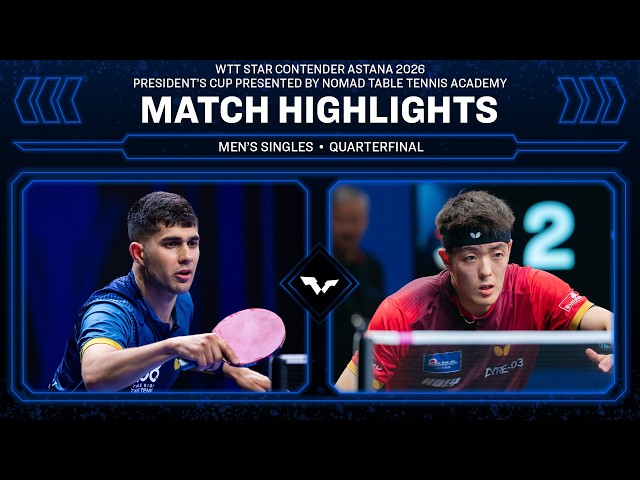 Kanak Jha vs Dang Qiu | MS QF | #WTTAstana 2026
