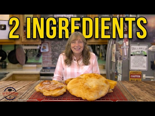 Fresh Bread in 7 Minutes (Only 2 Ingredients!) - The Hillbilly Kitchen #bread #frying #diy #cooking