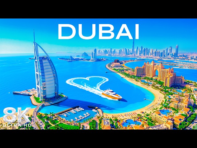 Dubai 8K 🇦🇪 | Burj Khalifa, Palm Islands & Spectacular Desert City Views