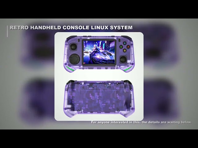 NEW RX6H Retro Handheld Game Console Linux System 3.5 Inch IPS Screen Portable Pocket Video Player 6