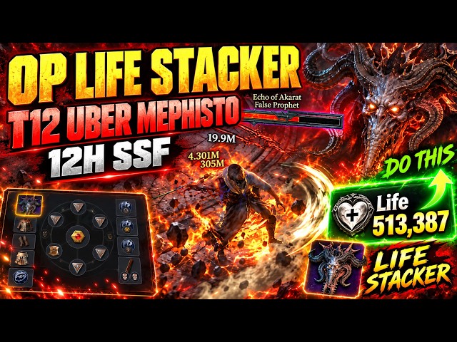OP LIFE STACKER Build - T12 Uber Mephisto in 12h Solo Self Found