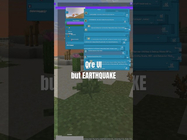 Ore UI but EARTHQUAKE