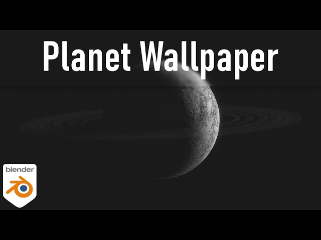 Easy Realistic Planet Wallpaper [Blender 2.9] | English