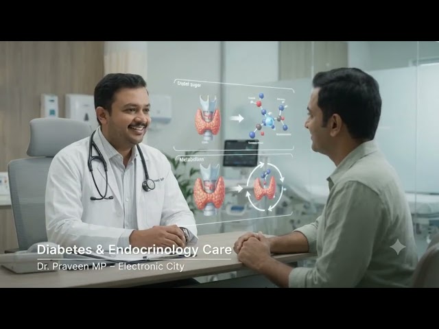 🩺 Best Diabetes & Endocrinology Doctor in Electronic City – Dr  Praveen MP