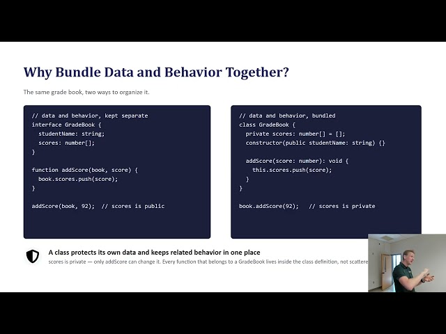 Lecture & Code Demo - Classes and Object-Oriented TypeScript, async/await, ES Modules