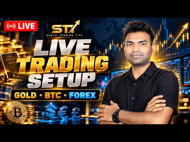 Gold & Bitcoin LIVE Trading | XAUUSD, BTC & Forex Market Analysis | Surya Trading Tips