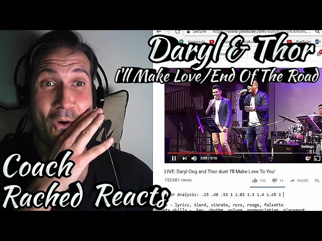 Vocal Coach Reaction + Analysis + Loving It! - Daryl & Thor - I'll Make Love To You/End Of The Road