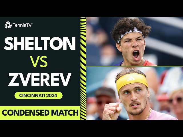 Ben Shelton & Alexander Zverev Thrilling Encounter 💫 | Cincinnati 2024 Condensed Match